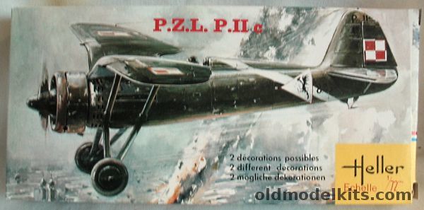 Heller 1/72 PZL (Państwowe Zakłady Lotnicze - State Aviation Works) P-11c, 161 plastic model kit